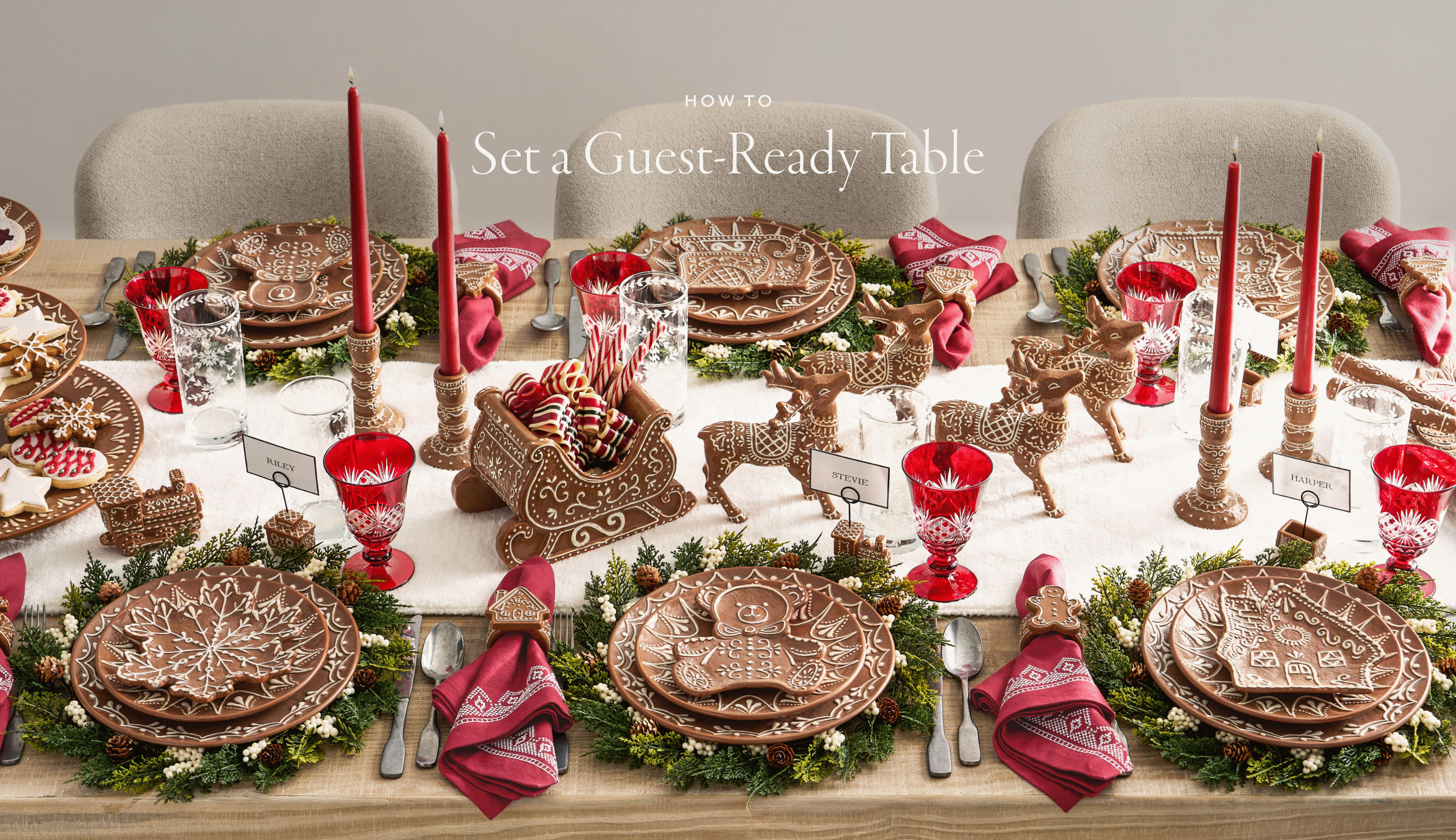 How to set a guest-ready table. 